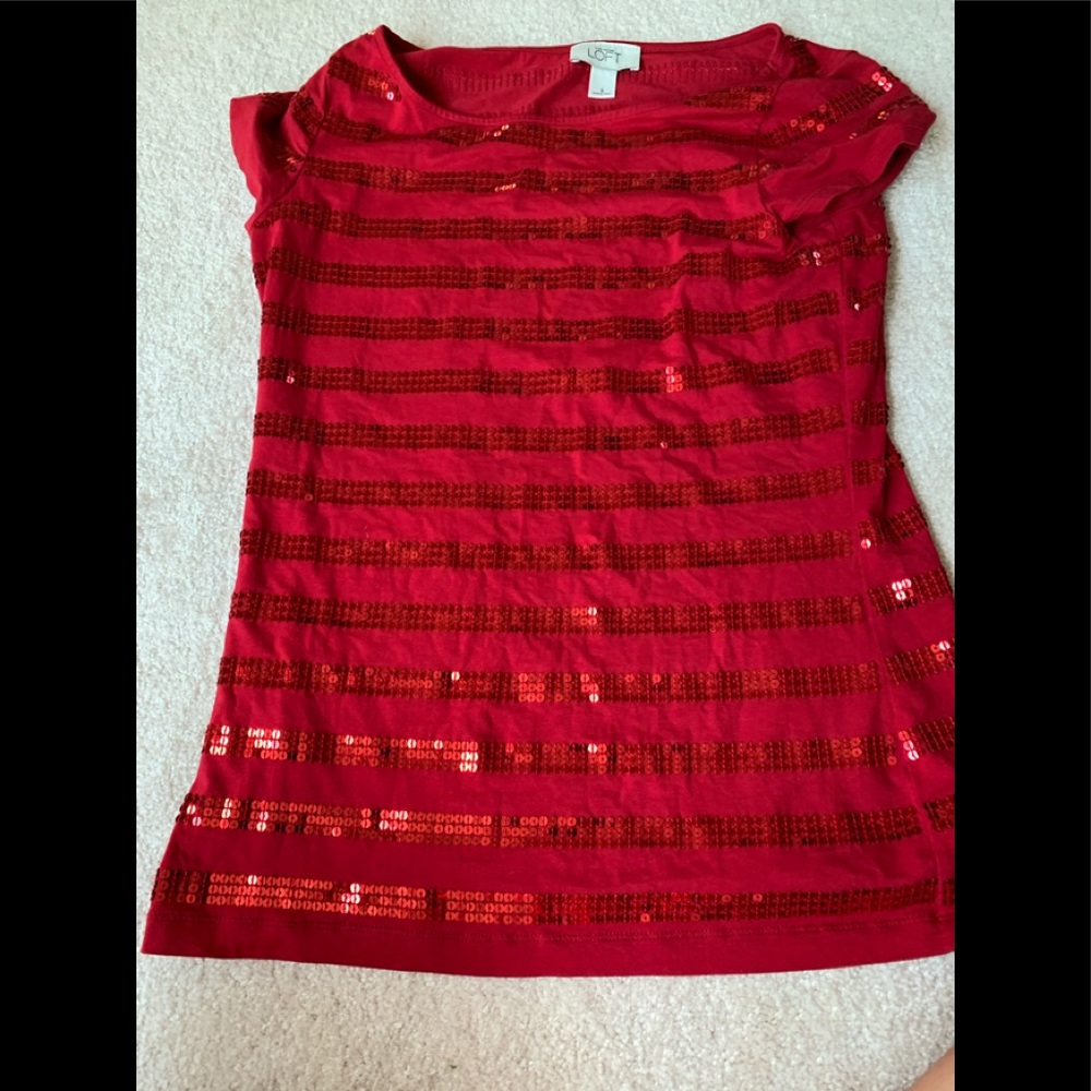 Fun red night out top!